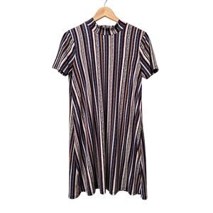 BCBGeneration Women's Striped Mod Mini Dress Boho Retro Size Medium